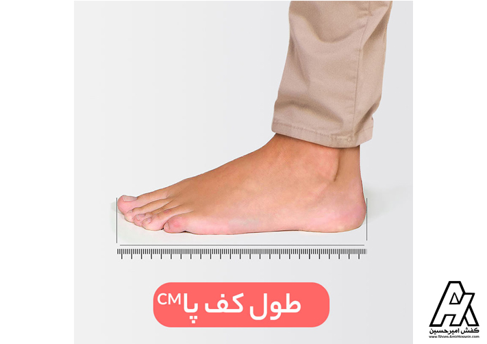 نکات اندازه گیری سایز پا